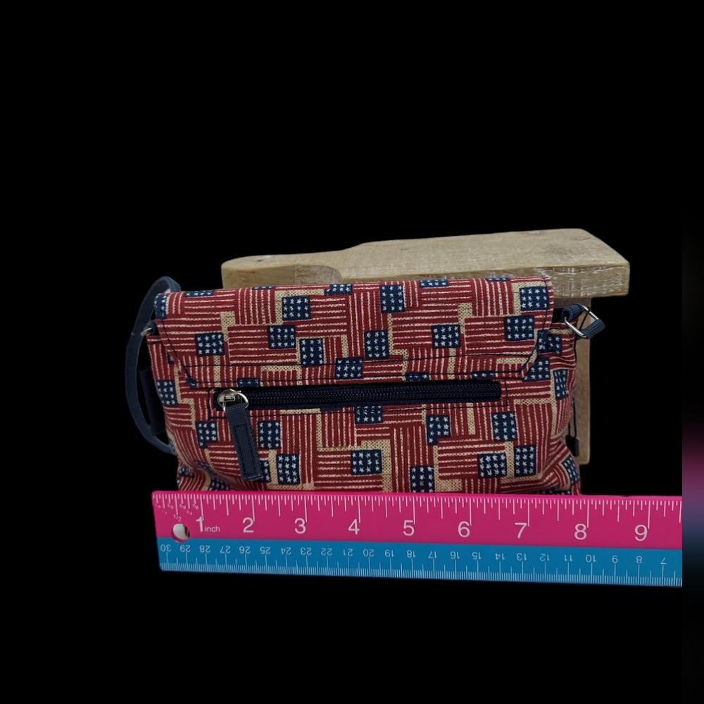 Longaberger Old Glory Patriotic Flag Small Purse - Picture 5 of 9